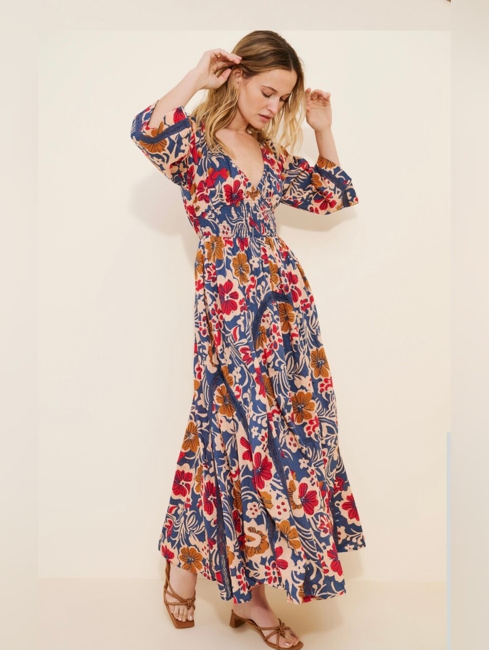 Free People Size XS-S Printed Dixie Maxi Dress - Picture 15 of 15